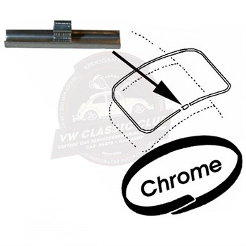 Vewib Screen Seal Insert Joining Clip - Chrome