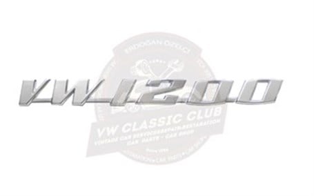 Vw 1200 Plastic Badge