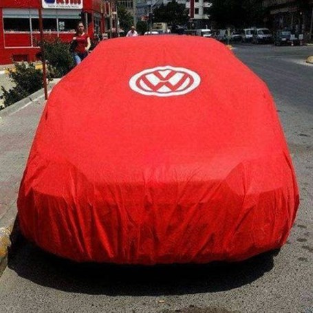 Vw Classic Club Red Tarpaulin with VW Logo