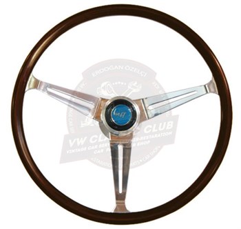 Flat4 GT Wood Rim Steering Wheel