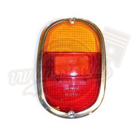 Complete Rear Light Lens in Red and Yellow