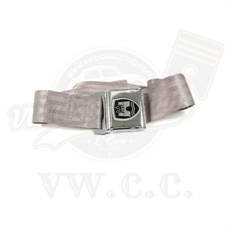 2-Point Lap Seat Belt Chrome Grey (Piece) (1200-T1)