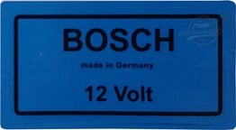Bosch 12 Volt Sticker