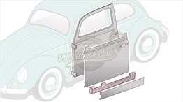 Door Hinge Pin Clear Plastic Cover - Pair in 4