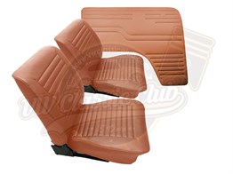 Imitation Leather Seat Upholstery Tan Set (T2)