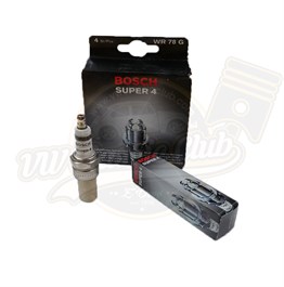 Bosch Super 4 Spark Plugs WR78G (4 Piece) (1100-1200-1300-1302-1303-T1-T2-Karmann-Variant)
