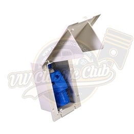 Hook Up Inlet Flush Fit Angled White (T1-T2)