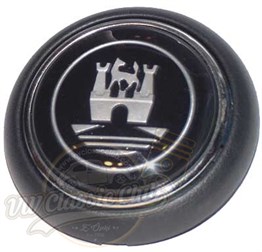 Horn Button Black-Silver (1100-T1)