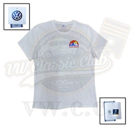 VW Lisanlı Beyaz Baskılı T-Shirt 