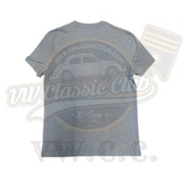 VW Lisanlı Gri T1 Baskılı T-Shirt 