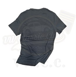 VW Lisanlı Siyah Baskılı T-Shirt 